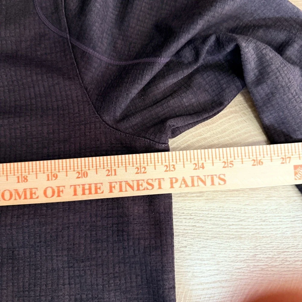 Prana Gavin Jacket Full Zip Fleece‎ Waffle Knit Mens L Brown Mock Neck Hiking